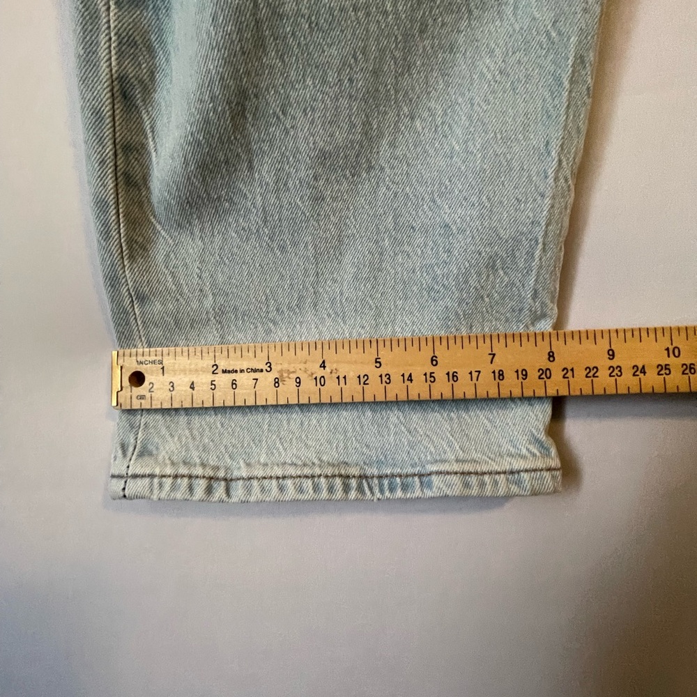 Levi’s Premium Ribcage Ankle Straight Stretch Jean Light Wash 29 - Picture 9 of 16
